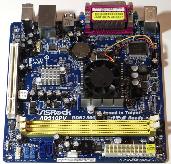  ASRock AD510PV плата 
