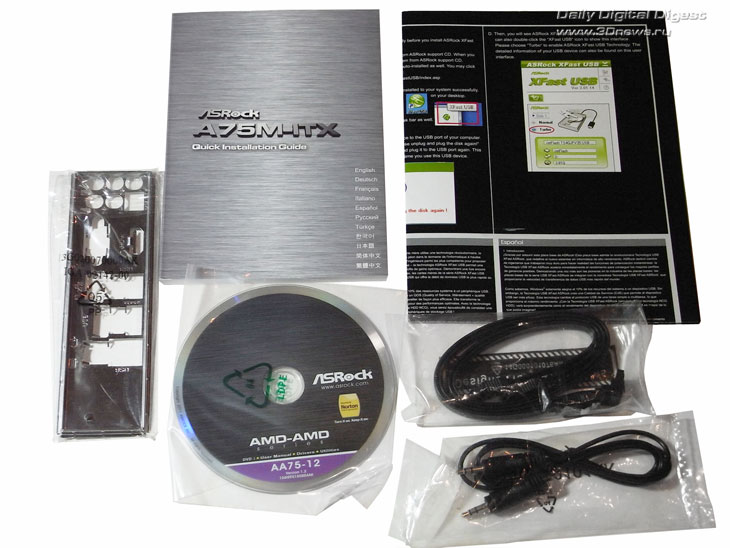  ASRock A75M-ITX комплектация 2 