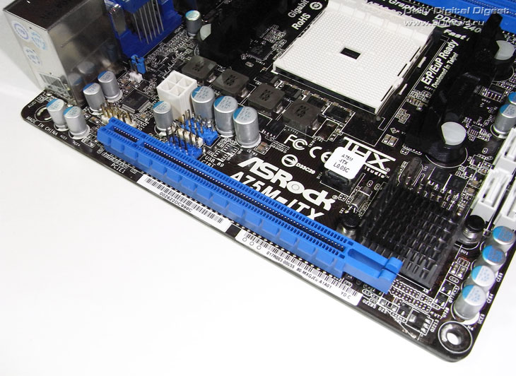  ASRock A75M-ITX слоты 