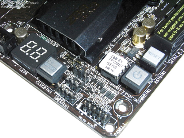  ASRock Z68 Extreme7 кнопки 