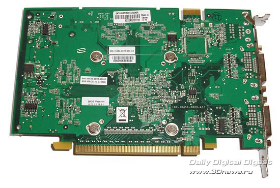  ASUS EN7600GT с обратной стороны 