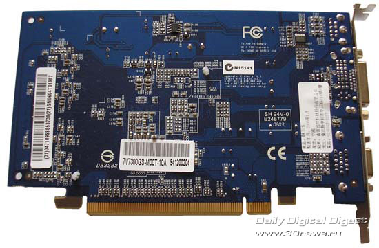  Albatron GeForce 7300GS сзади 